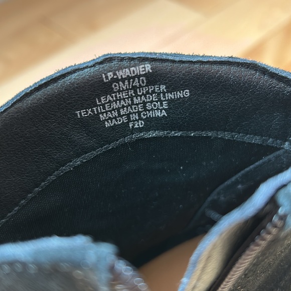 NWT Lucky Brand Wadier Black Suede Wedge Ankle Boots Sizes: 7.5 - Picture 12 of 12